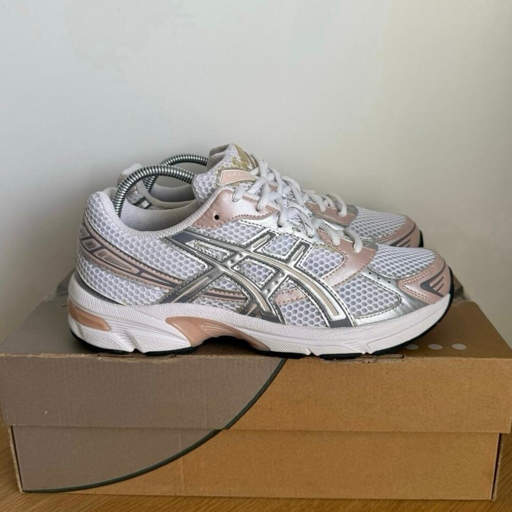 ASICS Gel-1130 White/Neutral Pink Women Sneakers- SZ 7.5 - Picture 2 of 11